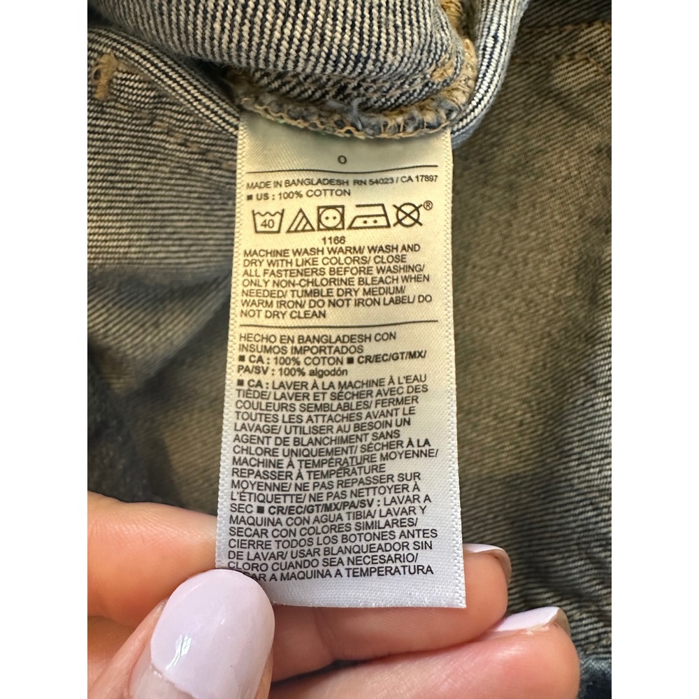 Old Navy Utility Mini Skirt Womens 0 Medium Wash Button Front Denim 585190-00-1 - Picture 8 of 10